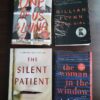 Bestselling Thriller Book Set - Gone Girl, The Silent Patient, One of Us is Lying & The Woman in the Window