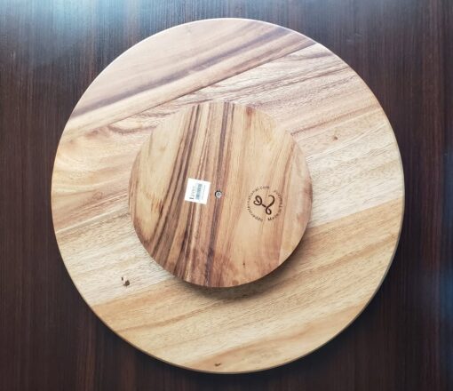 Lazy Susan Acacia Wood 16-Inch - Image 2