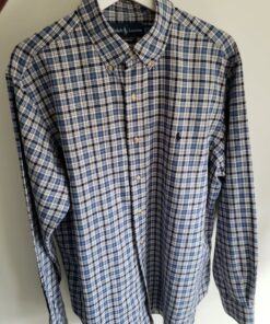 Polo Ralph Lauren Men’s Classic Fit Button-Down Shirt (Large, Long Sleeve)