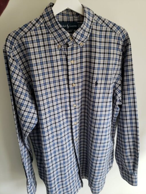Polo Ralph Lauren Men’s Classic Fit Button-Down Shirt (Large, Long Sleeve)