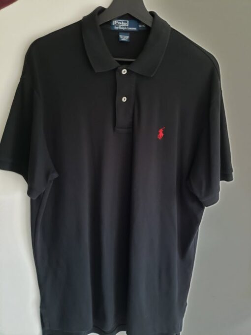 Polo Ralph Lauren Men’s Classic Fit Shirt (Medium, black)