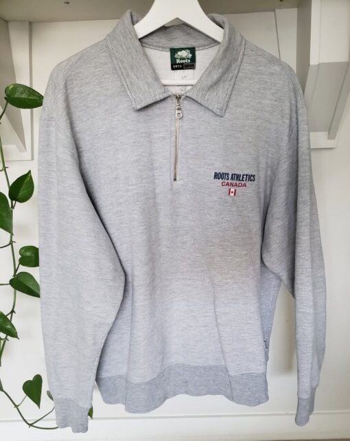 Roots Athletics Canada pullover/sweatshirt (Large, light grey)