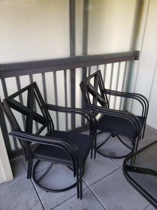 Hampton Bay 7-Piece Vestri Steel Patio Dining Set (Model # FSS60523B) - Image 6