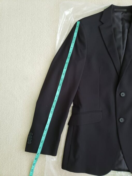 Unlisted by Kenneth Cole Men's 2-Button Slim Fit Suit – Black Solid, 36 Regular - Image 2