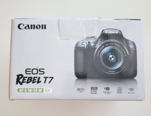 Canon EOS Rebel T7, DSLR Camera, Lights, Bag & Green Screen - Image 7