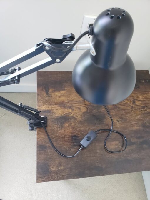 Desk lamp with adjustable arm and clamp - Image 6