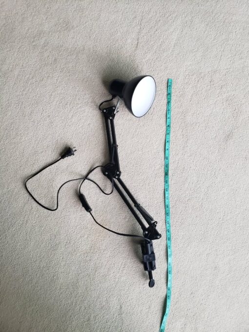 Desk lamp with adjustable arm and clamp - Image 5
