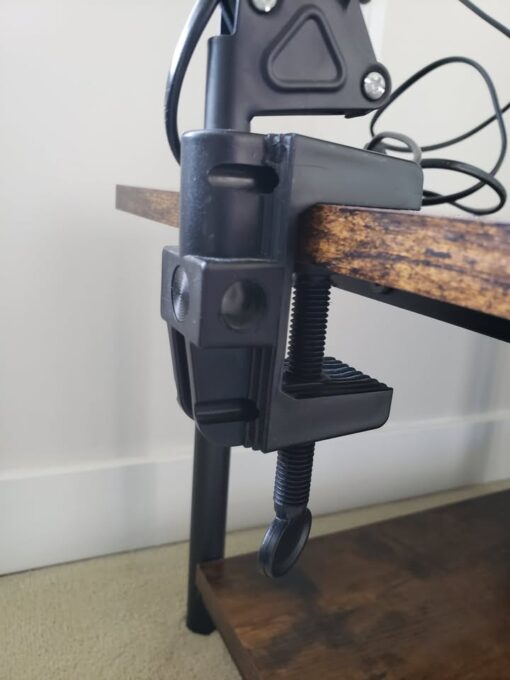 Desk lamp with adjustable arm and clamp - Image 8