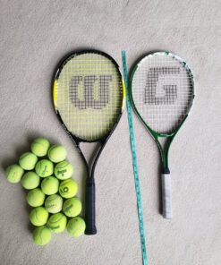 Tennis & Badminton Set – Rackets + 16 Tennis Balls