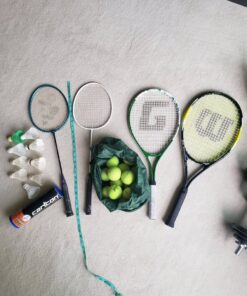 Alternative view of Tennis & Badminton Set – Rackets + 16 Tennis Balls