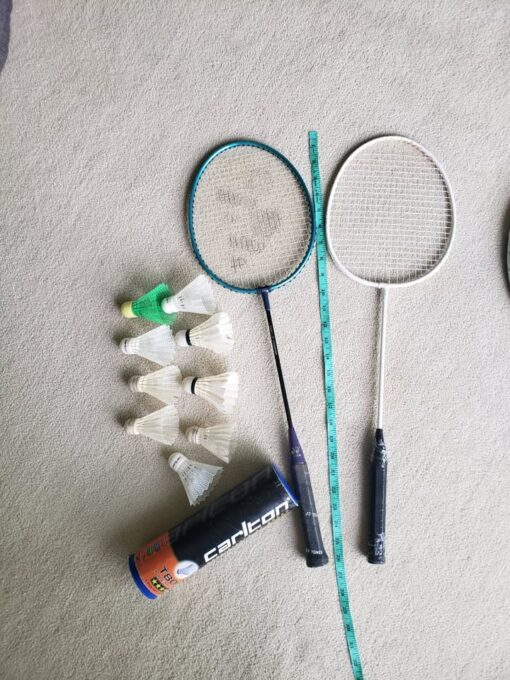 Tennis & Badminton Set – Rackets + 16 Tennis Balls - Image 3